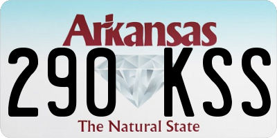 AR license plate 290KSS