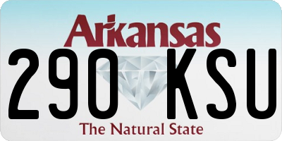 AR license plate 290KSU