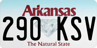 AR license plate 290KSV