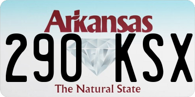 AR license plate 290KSX