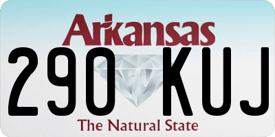 AR license plate 290KUJ