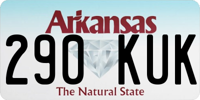 AR license plate 290KUK