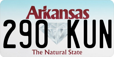 AR license plate 290KUN