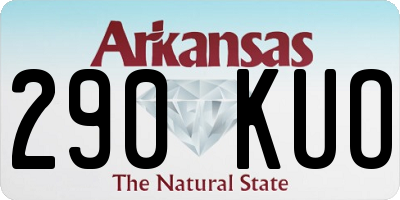AR license plate 290KUO
