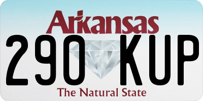 AR license plate 290KUP
