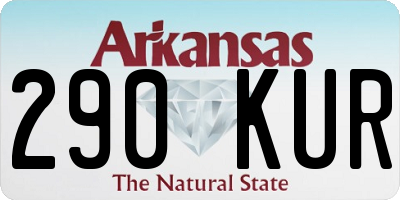 AR license plate 290KUR