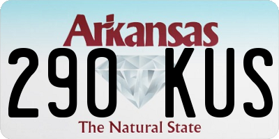 AR license plate 290KUS