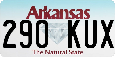 AR license plate 290KUX
