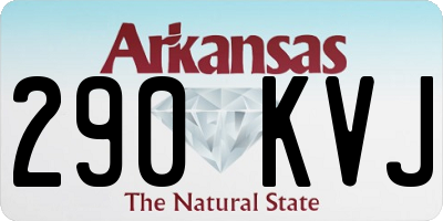 AR license plate 290KVJ