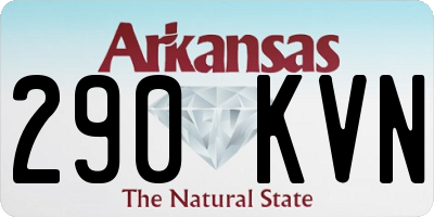 AR license plate 290KVN