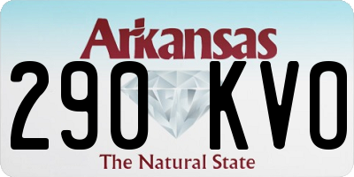 AR license plate 290KVO