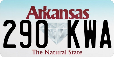 AR license plate 290KWA