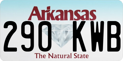 AR license plate 290KWB
