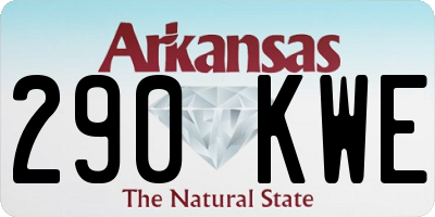 AR license plate 290KWE