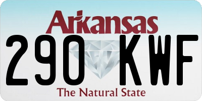 AR license plate 290KWF