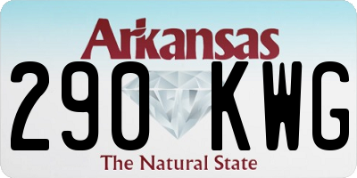 AR license plate 290KWG
