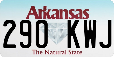 AR license plate 290KWJ