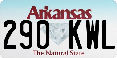 AR license plate 290KWL