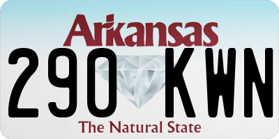 AR license plate 290KWN