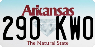 AR license plate 290KWO