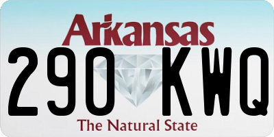AR license plate 290KWQ