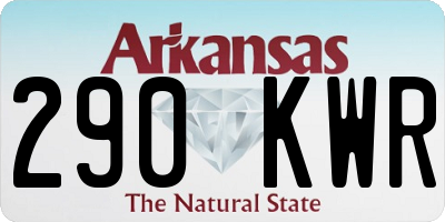 AR license plate 290KWR