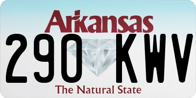AR license plate 290KWV
