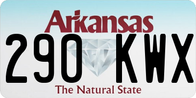 AR license plate 290KWX