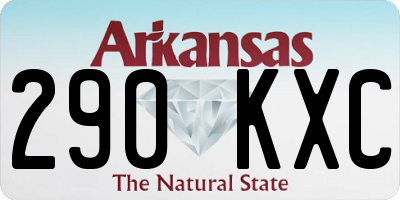 AR license plate 290KXC