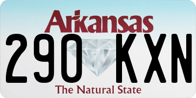 AR license plate 290KXN