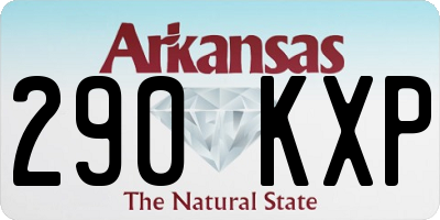 AR license plate 290KXP
