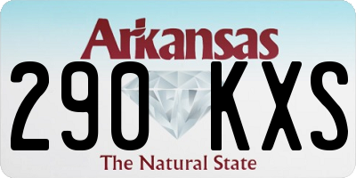 AR license plate 290KXS