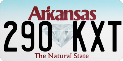AR license plate 290KXT