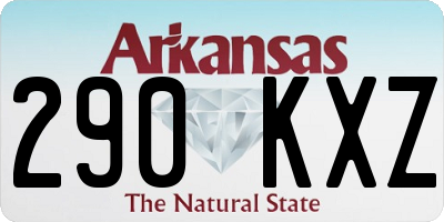 AR license plate 290KXZ