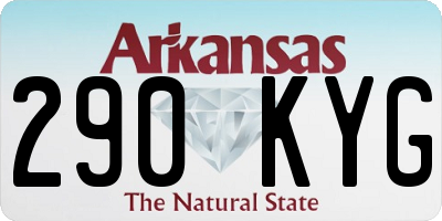 AR license plate 290KYG