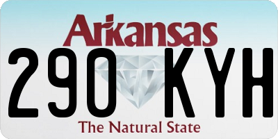 AR license plate 290KYH