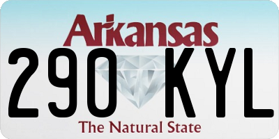 AR license plate 290KYL