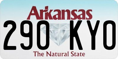 AR license plate 290KYO
