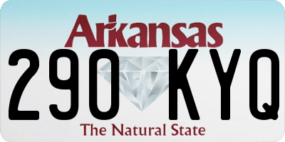 AR license plate 290KYQ