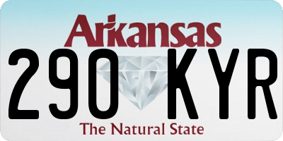 AR license plate 290KYR