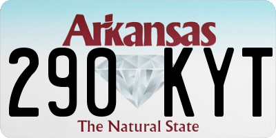 AR license plate 290KYT