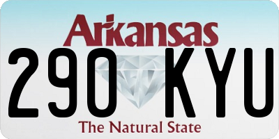 AR license plate 290KYU