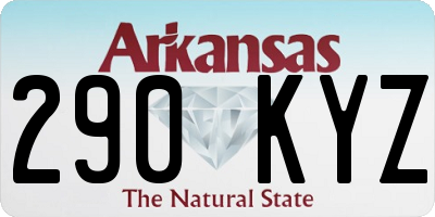 AR license plate 290KYZ