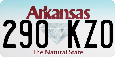 AR license plate 290KZO