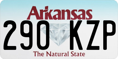 AR license plate 290KZP