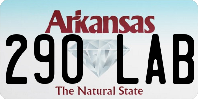 AR license plate 290LAB
