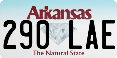 AR license plate 290LAE