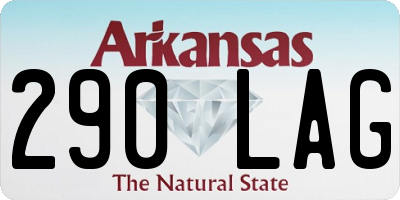AR license plate 290LAG