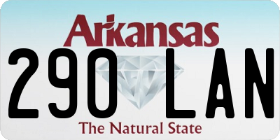 AR license plate 290LAN
