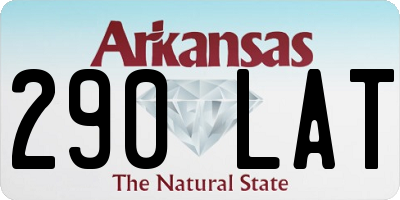 AR license plate 290LAT